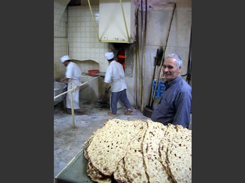 Isfahan - Sangakbrot-Bäckerei