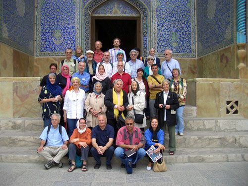 freundeskreis isfahan reise, gruppe vor lottfolah-moschee